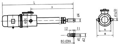 DYTZW(I)型整体直式电液推杆